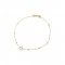 Fresh Water Pearl 8.0-9.0mm K18 pearl bracelet