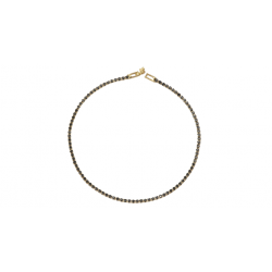 14K Gold Riviera Bracelet With Black Zirconia BP8053