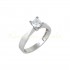 Single Stone 14 Carat Engagement Ring White Gold 