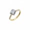 Gold ring with square 
