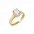 14ct gold ring single stone 