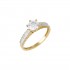 engagement ring gold d074