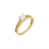 Single Stone Ring 14ct Gold 