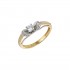 Single Stone Ring 14 Carat Gold With White Gold d049