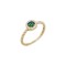 Δαχτυλίδι Χρυσό 14 Καρατίων Με Πράσινα και Λευκά Ζιργκον D096
