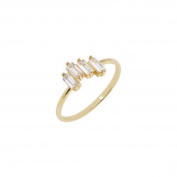 14ct Gold Ring With Zircon 