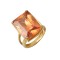 Handmade 18ct Gold Ring With Topaz mineral d143