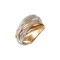 Handmade Ring Gold & Rose Gold 18ct Diamonds d148