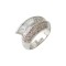 Handmade Ring 14ct White Gold With Zircon d150