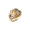 Handmade Ring Gold 14 k With Italian Zircon d156