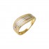 Δαχτυλίδι Χρυσό κ Λευκόχρυσο  14κ  Με Ζιργκον ιταλικό d168