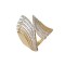 Handmade Ring Gold 14 k With Italian Zircon d173