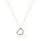 Heart necklace 14k gold with zirconia k113