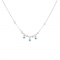 925 Silver Necklace Eyes and white zircons ZN2047W