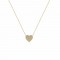 14ct gold glossy heart 
