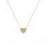 14ct gold glossy heart 