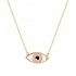 14ct gold eye necklace 