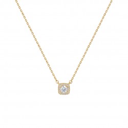 14ct gold rosette necklace k0053