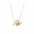 14ct gold necklace family with stones