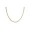 Meandros Greka Gold And White Gold Necklace 14k Handmade ell8043