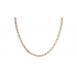 Meandros Greka Gold And White Gold Necklace 14k Handmade ell8043