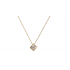necklace gold 14k Square With inner zircon K8051