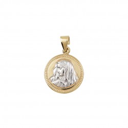 Amulet holding a 14-carat Constantine gold bicolor