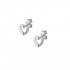 14ct white gold earrings with zirconia 