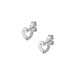 14ct white gold earrings with zirconia