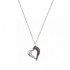 14ct white gold necklace with zirconia 