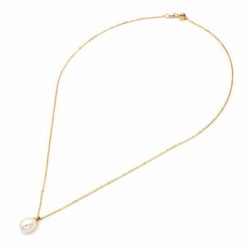Necklace with Pearl Fresh Water Pearl Drop 8.0 × 10.0mm K14