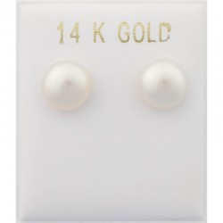 Μαργαριτάρια σκουλαρίκια χρυσά 14κ   er1236