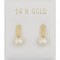 Pearls 5.5mm 14k Gold Drop Earrings ER2342