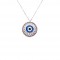 Eye 925 Silver Necklace ZN1408W