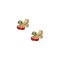 Earrings Children's Gold Studded 9K cherries sk184