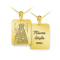 Χρυσό Φυλαχτό Αγία Ελένη 14Κ Με Αλυσίδα f225