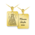 Χρυσό Φυλαχτό Αγία Ελένη 14Κ Με Αλυσίδα f225