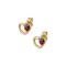 Children's 9K Gold Stud Earrings With Ladybug sk143