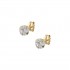 9K Gold Studded Single Stone Earrings With Zircon sk134