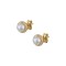 9K Gold Stud Earrings With Pearls sk127