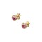 Children's Gold Studded 9K Heart Earrings sk162