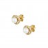 14ct Gold Earrings Pearl Rosette