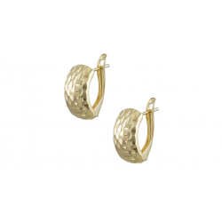 14K Gold Italian Diamond Stud Earrings Sk8002