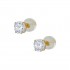 14ct gold earrings with zirconia