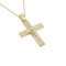 Βαπτιστικός σταυρός  χρυσός και λευκόχρυσος με αλυσίδα κ14 st144