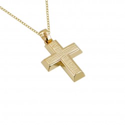Baptism Cross Gold 14 carats with Chain ST164