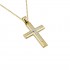 Baptismal Cross Gold With Chain 14 Carats ST170