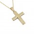 Baptismal Cross Gold With Chain 14k for boy