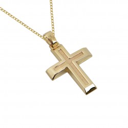 Baptismal Cross Gold With 14ct Chain unsex