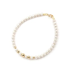 Bracelet with Fresh Water Pearls in K14 Gold 110376